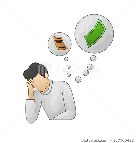 Illustration of Jobless Illustration of Jobless 137760488