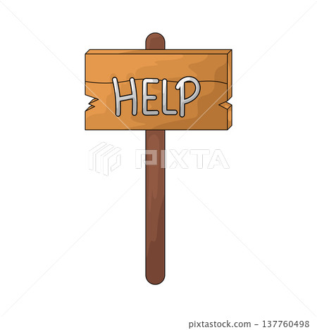 Illustration of Asking for Help 137760498
