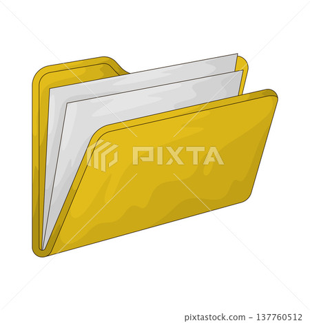 Illustration of folder Illustration of folder 137760512