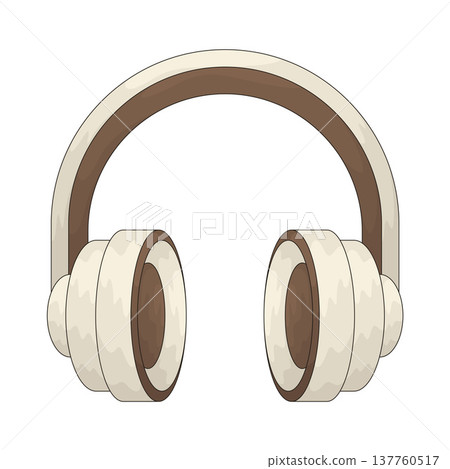 Illustration of Headphone Illustration of Headphone 137760517