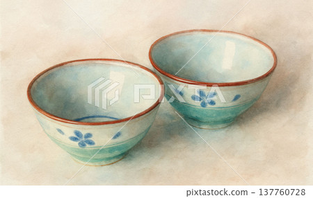 Sake cups x 2 137760728