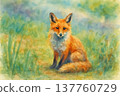 Red fox mother 137760729