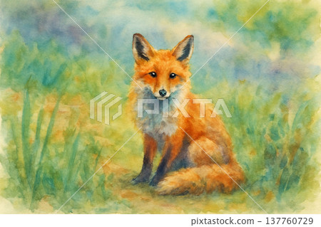 Red fox mother 137760729