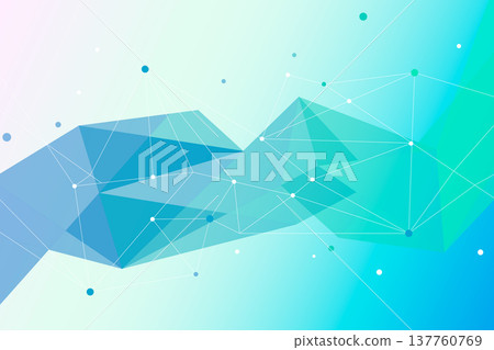 Polygon geometric pattern vector background 137760769