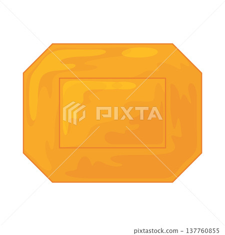 Illustration of Orange Gemstone Illustration of Orange Gemstone 137760855