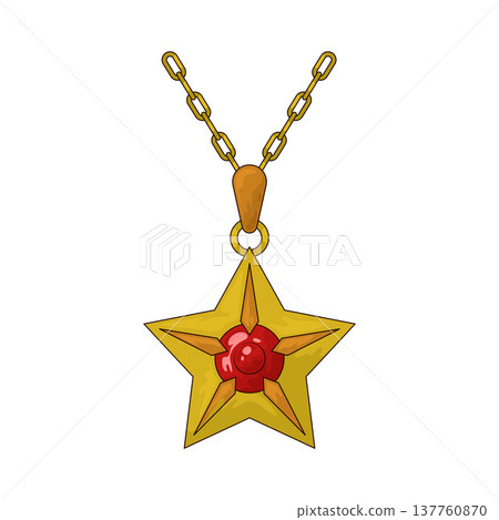 Illustration of Star Pendant 137760870