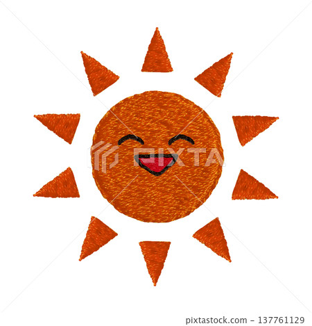 [Nico Nico Sun] Hand-embroidered illustration material 137761129