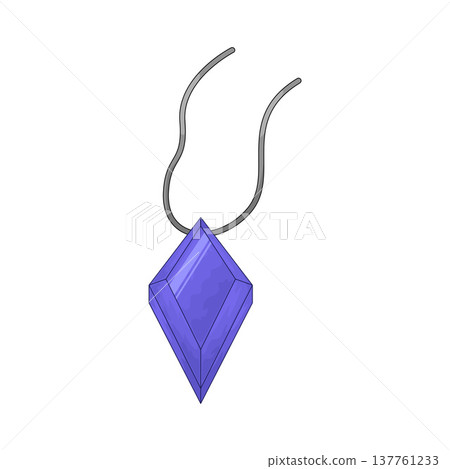 Illustration of Amethyst necklace Illustration of Amethyst necklace 137761233