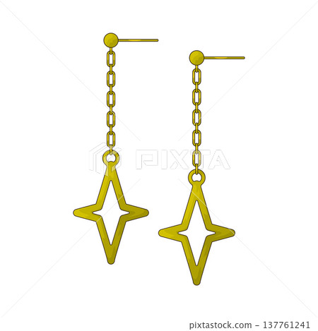 Illustration of Earrings Illustration of Earrings 137761241