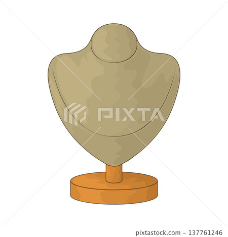 Illustration of Necklace Stand Illustration of Necklace Stand 137761246