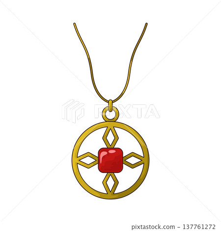 Illustration of Necklace Illustration of Necklace 137761272