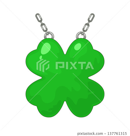 Illustration of Clover Necklace 137761315
