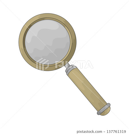 Illustration of Magnifying Glass Illustration of Magnifying Glass 137761319