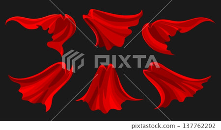Superhero red cape set Superhero red cape set 137762202