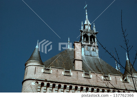 old castle on the background of the old castle 137762366