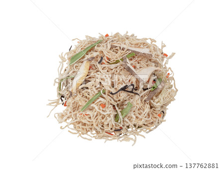 乾蔬菜混合裝，乾白蘿蔔，方便燉煮 [白色背景，摳圖] 137762881