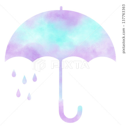 Illustration of umbrella 137763363