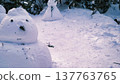Handmade snowman 137763765