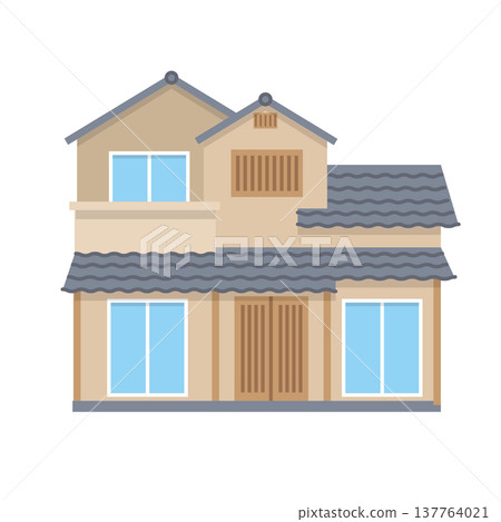 獨立式住宅的插圖 獨立式住宅的插圖 137764021