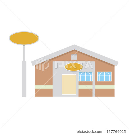 家庭餐廳建築示意圖 137764025