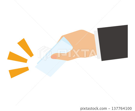 Illustration of voting in a ballot box (election icon) Illustration of voting in a ballot box (election icon) 137764100