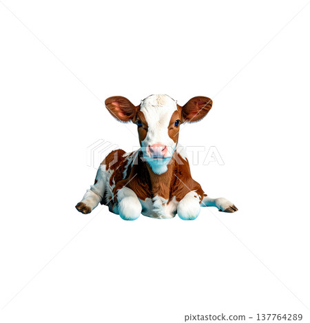 Illustration of a cow on a white background. Illustration of a cow on a white background. 137764289