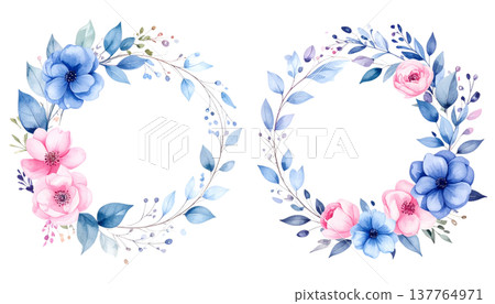 Illustration of a floral frame on a white background. Illustration of a floral frame on a white background. 137764971