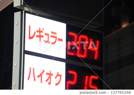 The image of soaring gasoline prices and rising fossil fuel costs. The image of soaring gasoline prices and rising fossil fuel costs. 137765208