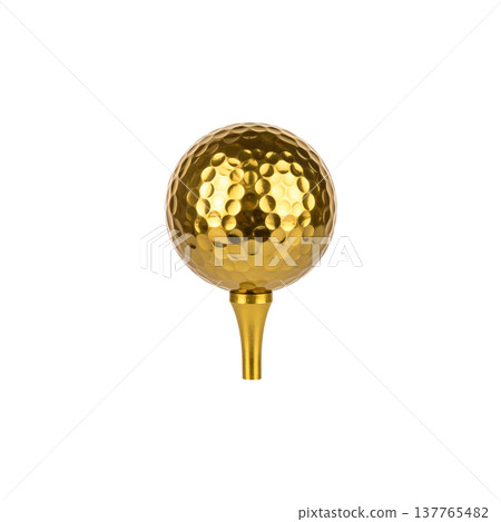 golf ball isolated on white background golf ball isolated on white background 137765482