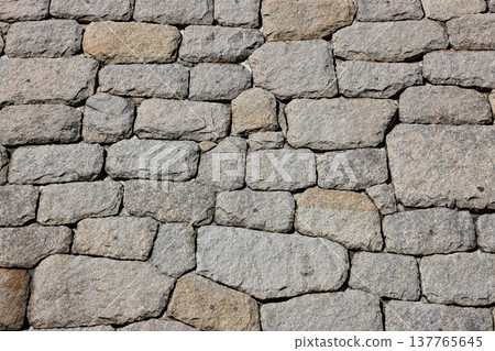 ancient stone wall pattern, stone background. 137765645
