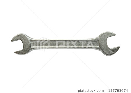 Wrench isolated on white background close up Wrench isolated on white background close up 137765674