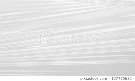 Abstract white plastic film wrap texture background 137765683