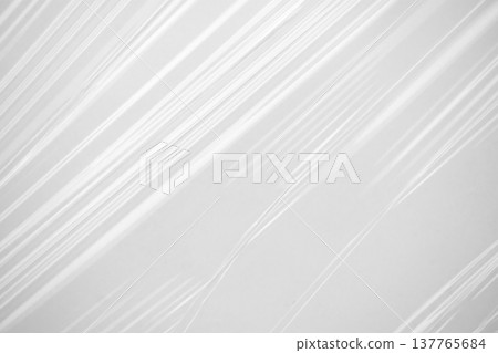 Abstract white plastic film wrap texture background Abstract white plastic film wrap texture background 137765684