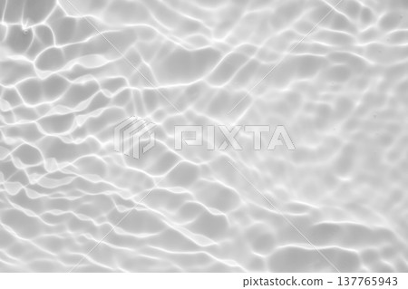 Abstract white transparent water shadow surface texture natural ripple background 137765943