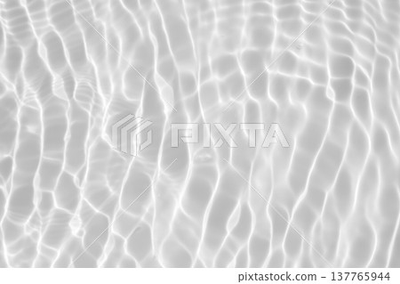 Abstract white transparent water shadow surface texture natural ripple background 137765944