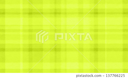 A soft green checkered pattern drawn on layers of washi paper with deckled edges. 137766225
