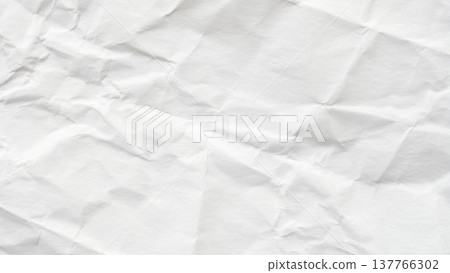 Abstract white crumpled and creased recycle paper texture background Abstract white crumpled and creased recycle paper texture background 137766302