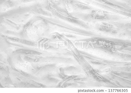 Transparent clear liquid serum gel cosmetic texture background Transparent clear liquid serum gel cosmetic texture background 137766305