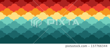 Cloud retro concept technology background and network data flow Cloud retro concept technology background and network data flow 137766344