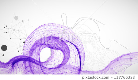 The abstract wave is made in a frame style. Template for science and technology presentation. The abstract wave is made in a frame style. Template for science and technology presentation. 137766358