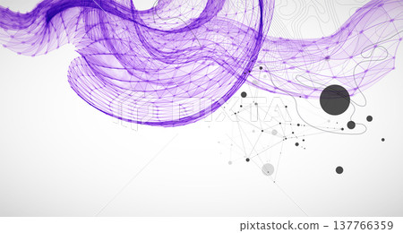 The abstract wave is made in a frame style. Template for science and technology presentation. The abstract wave is made in a frame style. Template for science and technology presentation. 137766359