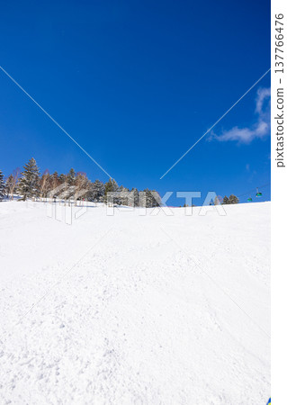 Snowscape of Shiga Kogen in winter, Nagano Prefecture Snowscape of Shiga Kogen in winter, Nagano Prefecture 137766476