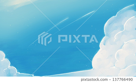 繁星劃過晴朗的夜空 137766490