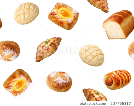 Seamless bread pattern A Seamless bread pattern A 137766517