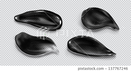 Black cosmetic cream texture, charcoal clay mask Black cosmetic cream texture, charcoal clay mask 137767246