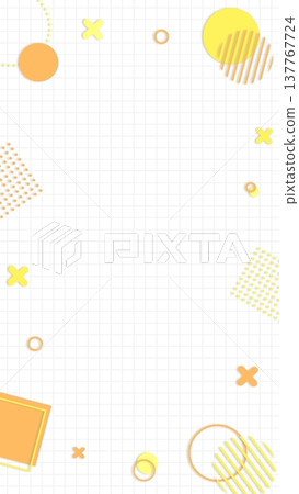 Gradient geometric cute frame background Gradient geometric cute frame background 137767724