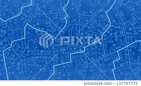 Abstract navigation plan of the urban area depicted as a simple scheme with buildings. Concept of planning and mapping a travel route using a general city map. Flat vector illustration Abstract navigation plan of the urban area depicted as a simple scheme with buildings. Concept of planning and mapping a travel route using a general city map. Flat vector illustration 137767735
