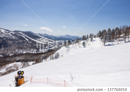 長野縣志賀高原冬季雪景 137768058