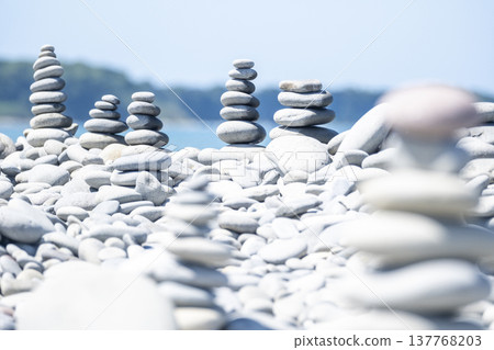 石頭的風景成石海灘(琴浦町) 石頭的風景成石海灘(琴浦町) 137768203