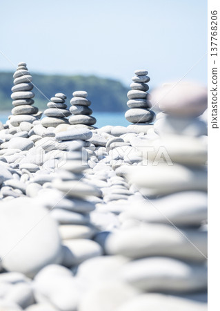 石頭的風景成石海灘(琴浦町) 石頭的風景成石海灘(琴浦町) 137768206